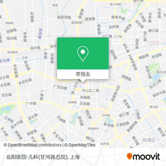 岳阳医院-儿科(甘河路总院)地图