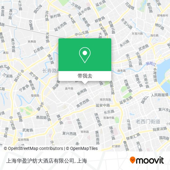上海华盈沪纺大酒店有限公司地图