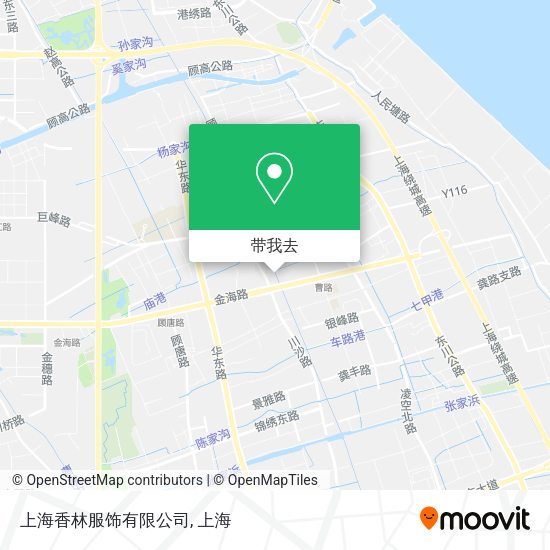 上海香林服饰有限公司地图