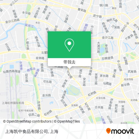 上海凯中食品有限公司地图