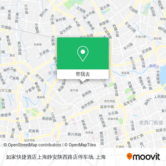 如家快捷酒店上海静安陕西路店停车场地图