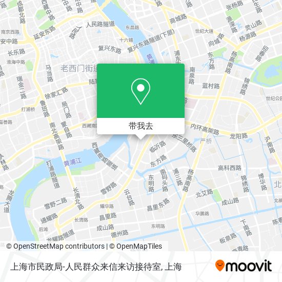 上海市民政局-人民群众来信来访接待室地图