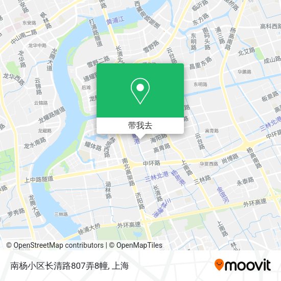 南杨小区长清路807弄8幢地图