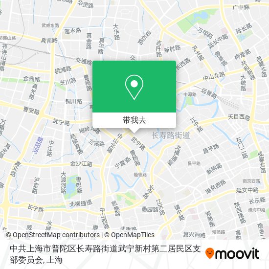 中共上海市普陀区长寿路街道武宁新村第二居民区支部委员会地图