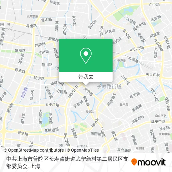 中共上海市普陀区长寿路街道武宁新村第二居民区支部委员会地图