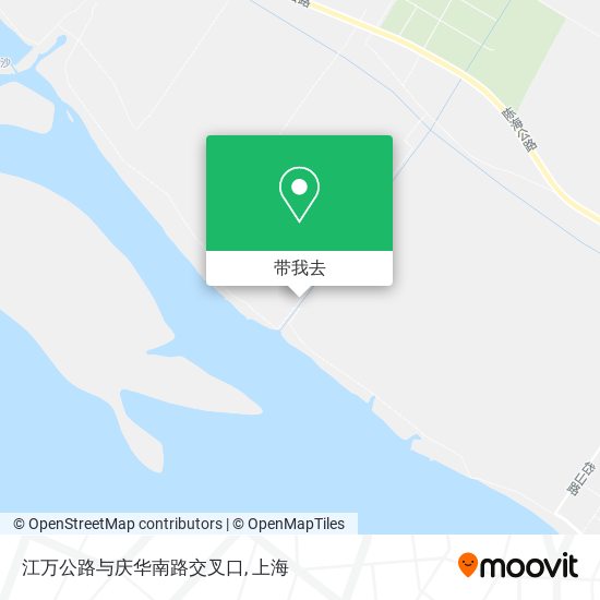 江万公路与庆华南路交叉口地图