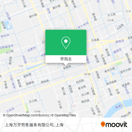 上海万开劳务服务有限公司地图