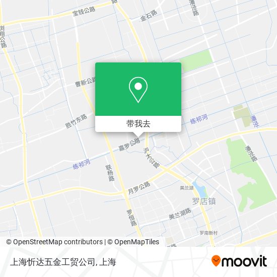 上海忻达五金工贸公司地图