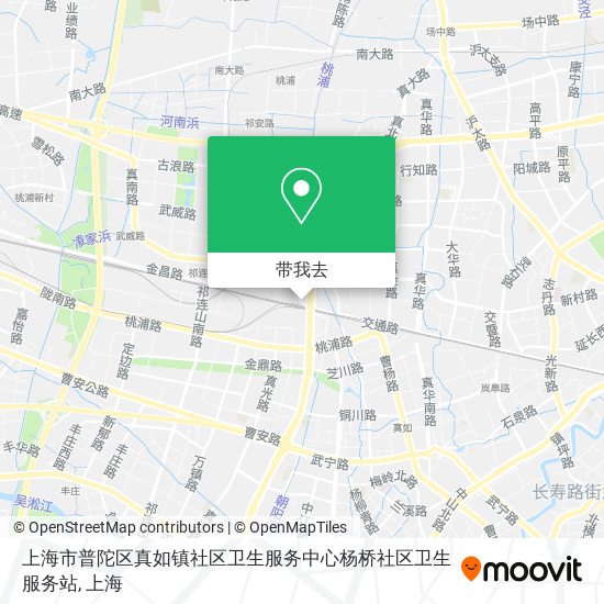 上海市普陀区真如镇社区卫生服务中心杨桥社区卫生服务站地图