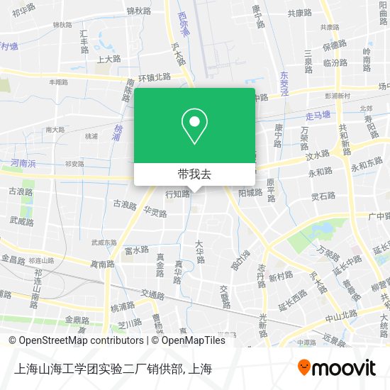上海山海工学团实验二厂销供部地图