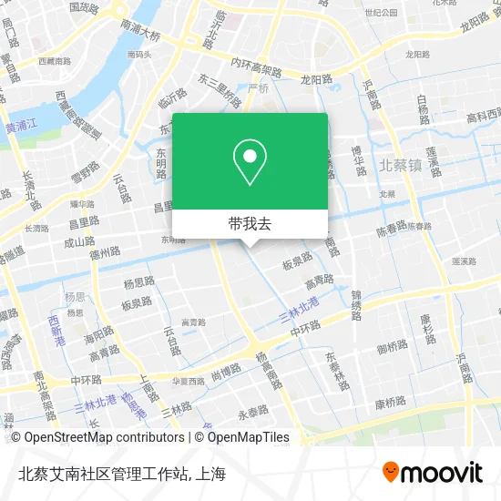 北蔡艾南社区管理工作站地图
