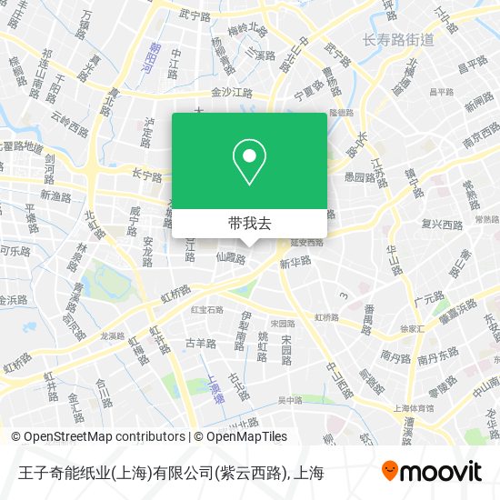 王子奇能纸业(上海)有限公司(紫云西路)地图
