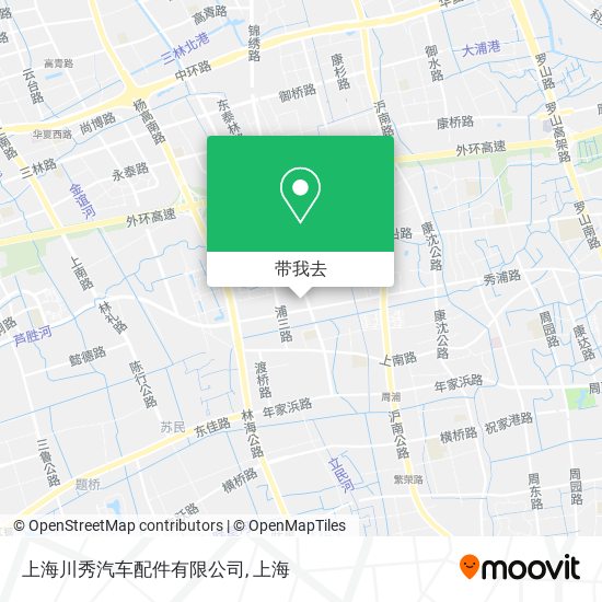 上海川秀汽车配件有限公司地图