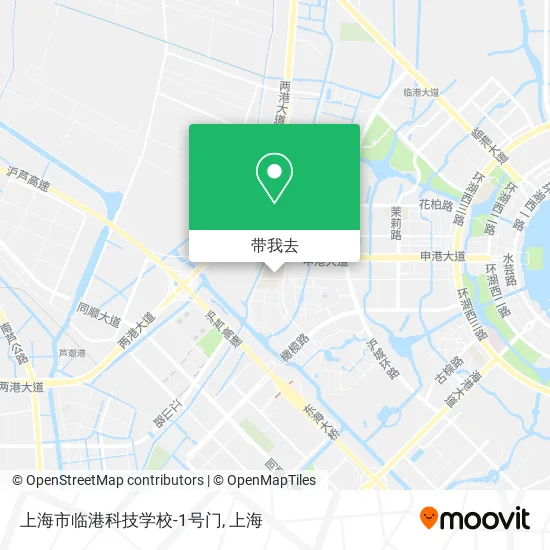 上海市临港科技学校-1号门地图