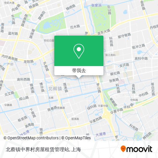 北蔡镇中界村房屋租赁管理站地图