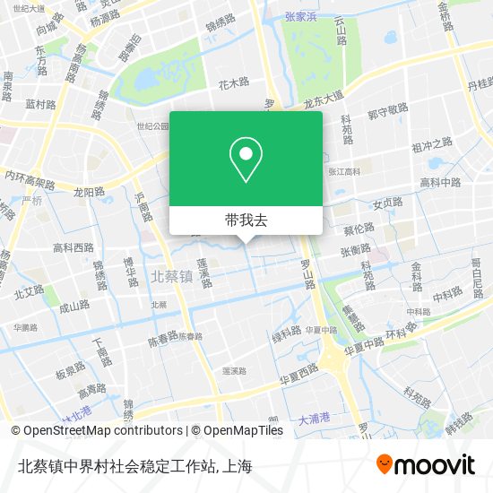 北蔡镇中界村社会稳定工作站地图