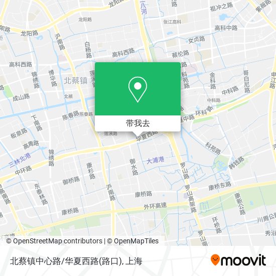 北蔡镇中心路/华夏西路(路口)地图