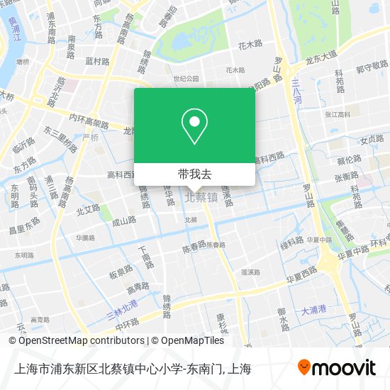 上海市浦东新区北蔡镇中心小学-东南门地图