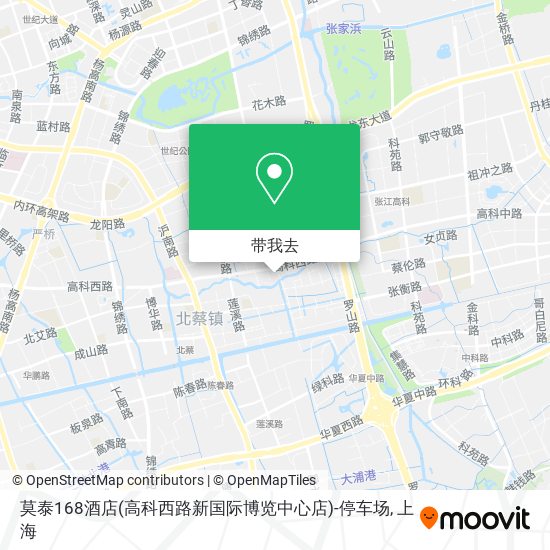 莫泰168酒店(高科西路新国际博览中心店)-停车场地图