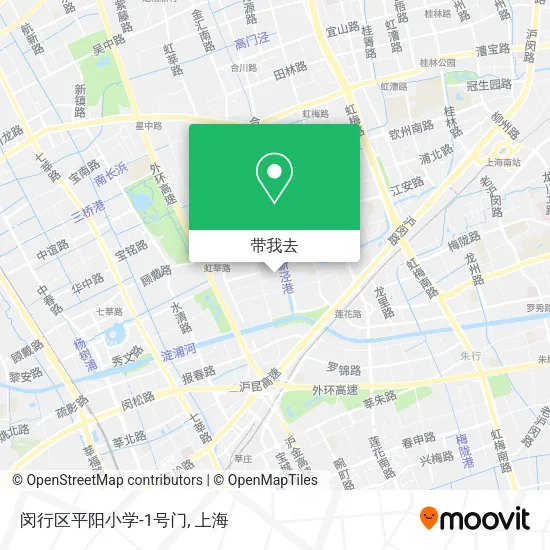 闵行区平阳小学-1号门地图