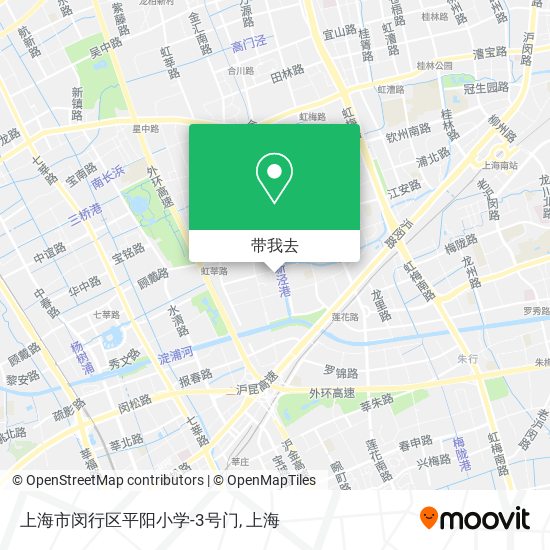 上海市闵行区平阳小学-3号门地图