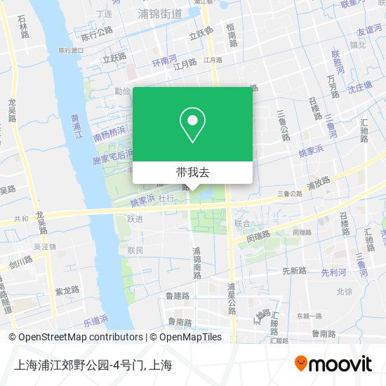 上海浦江郊野公园-4号门地图