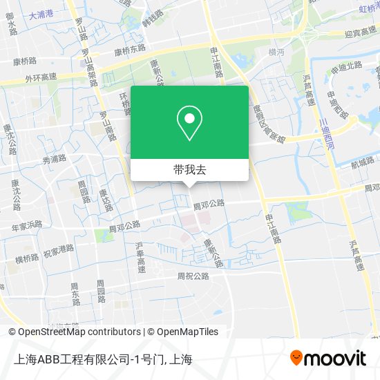 上海ABB工程有限公司-1号门地图