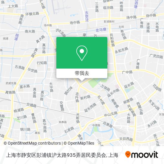 上海市静安区彭浦镇沪太路935弄居民委员会地图