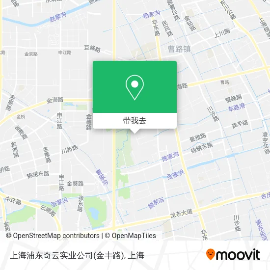 上海浦东奇云实业公司(金丰路)地图