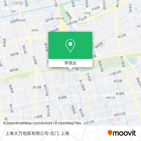 上海大万包装有限公司-北门地图