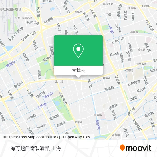 上海万超门窗装潢部地图
