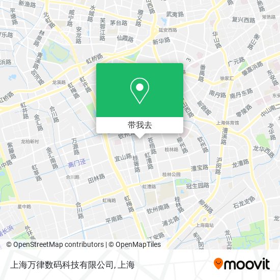 上海万律数码科技有限公司地图