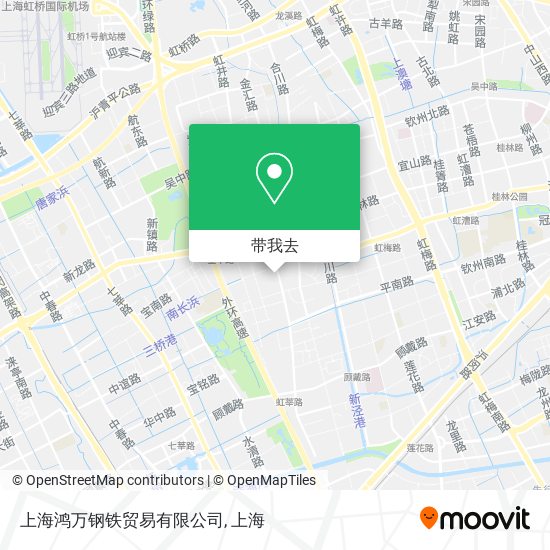 上海鸿万钢铁贸易有限公司地图