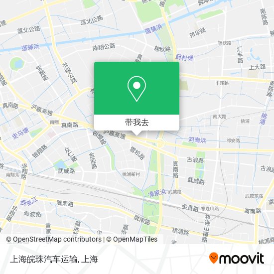 上海皖珠汽车运输地图