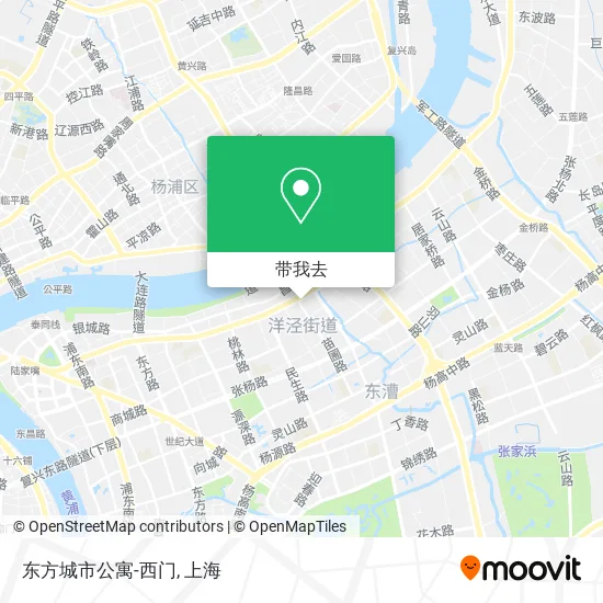 东方城市公寓-西门地图