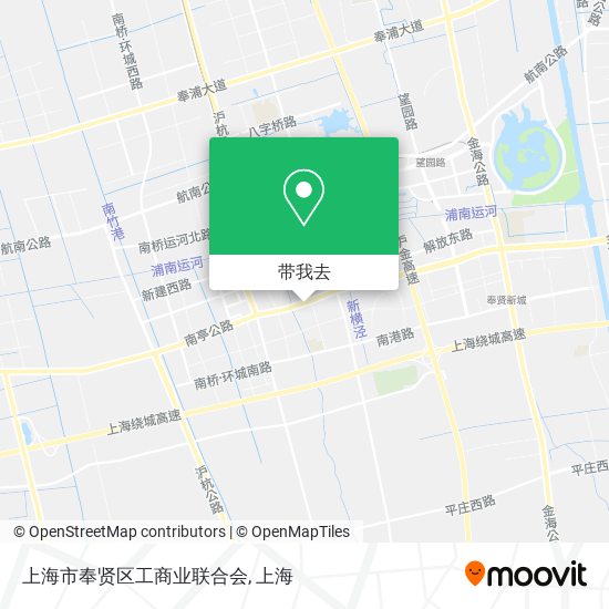 上海市奉贤区工商业联合会地图