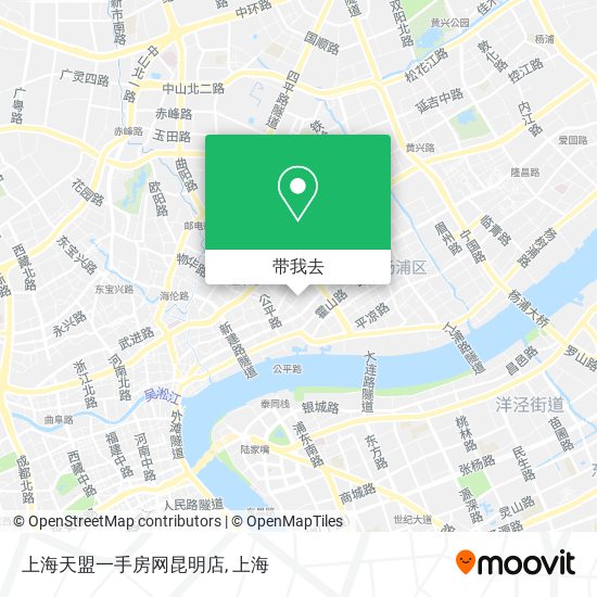 上海天盟一手房网昆明店地图
