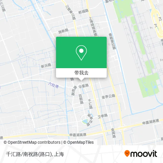 千汇路/南祝路(路口)地图