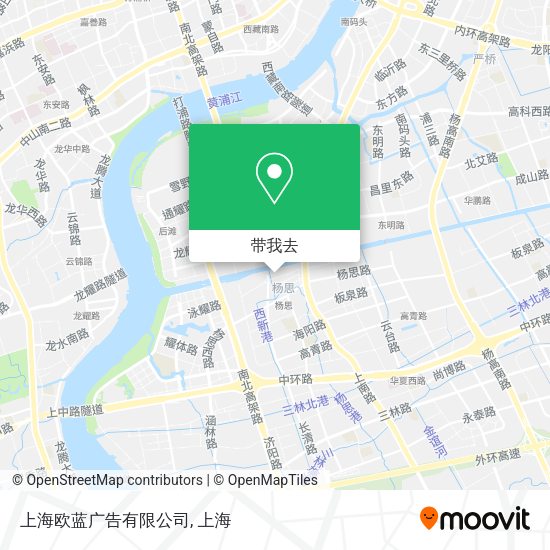 上海欧蓝广告有限公司地图