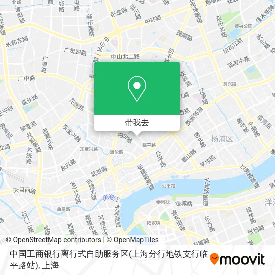 中国工商银行离行式自助服务区(上海分行地铁支行临平路站)地图