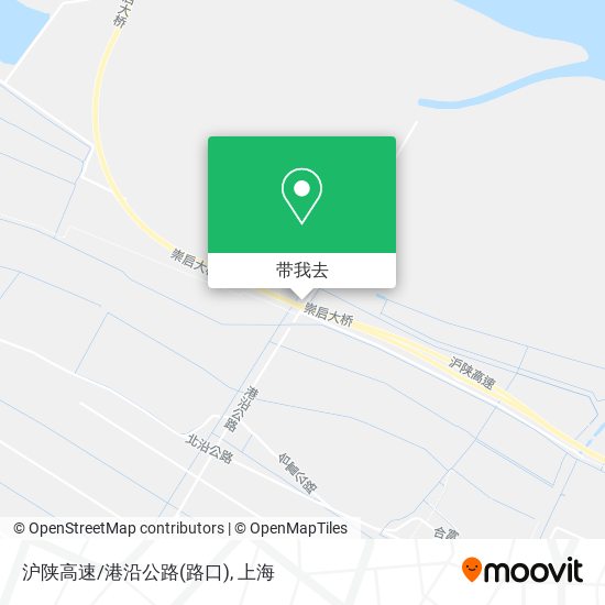 沪陕高速/港沿公路(路口)地图