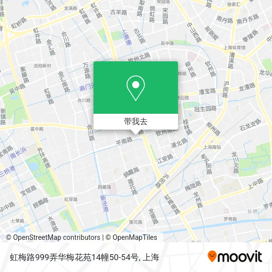 虹梅路999弄华梅花苑14幢50-54号地图