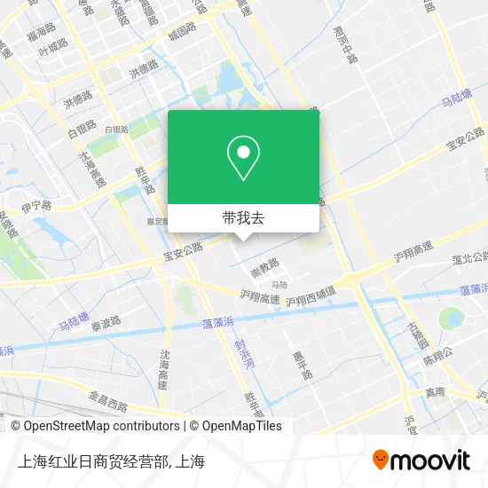 上海红业日商贸经营部地图