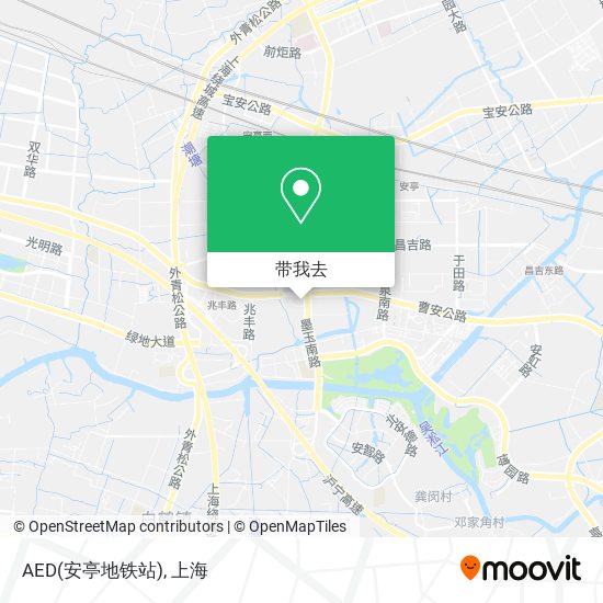 AED(安亭地铁站)地图