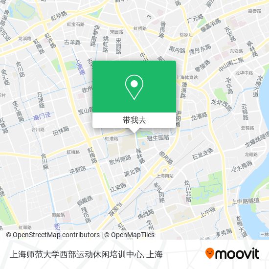 上海师范大学西部运动休闲培训中心地图
