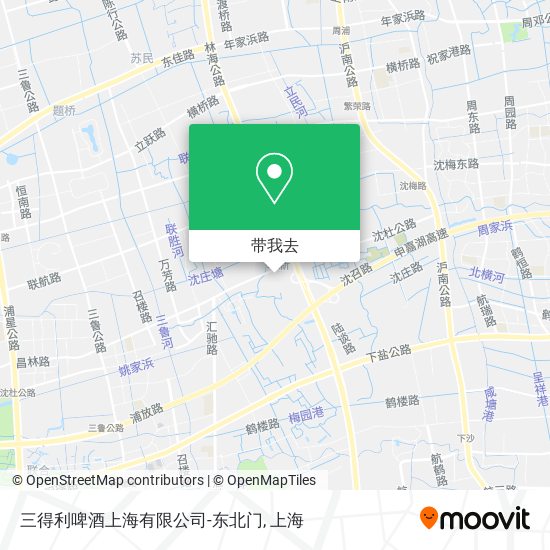 三得利啤酒上海有限公司-东北门地图