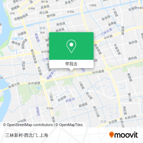 三林新村-西北门地图
