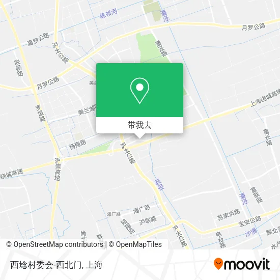 西埝村委会-西北门地图