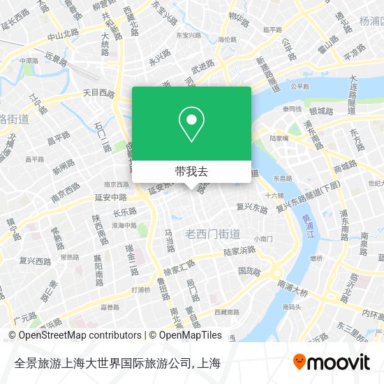 全景旅游上海大世界国际旅游公司地图