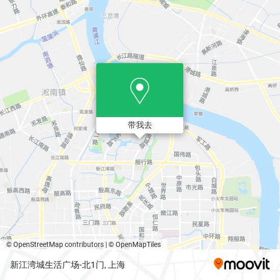 新江湾城生活广场-北1门地图